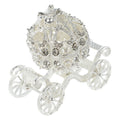 SHINEOFI 1pc Pumpkin Carriage Centerpiece ¨C Tabletop Trinket Box & Jewelry Holder ¨C Rhinestone Alloy Carriage Craft for Home Decoration