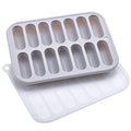 SHINEOFI 1pc Silicone Ice Cube Tray Sausage Shape DIY Baking Mold Non-Stick Ice Box for Freezer Oven