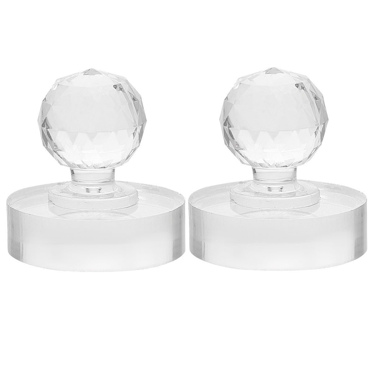 SHINEOFI 2pcs Manual Grinding Muller for Artists ¨C Acrylic Paint Tool for Watercolor & Oil Painting ¨C Clear Small Pestle for DIY Craft