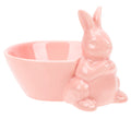 SHINEOFI Lovely Easter Ceramic Tableware Fun Bunny Model Bowl Dining Table Decor Cute Rabbit Rice Bowl for Oatmeal Soup