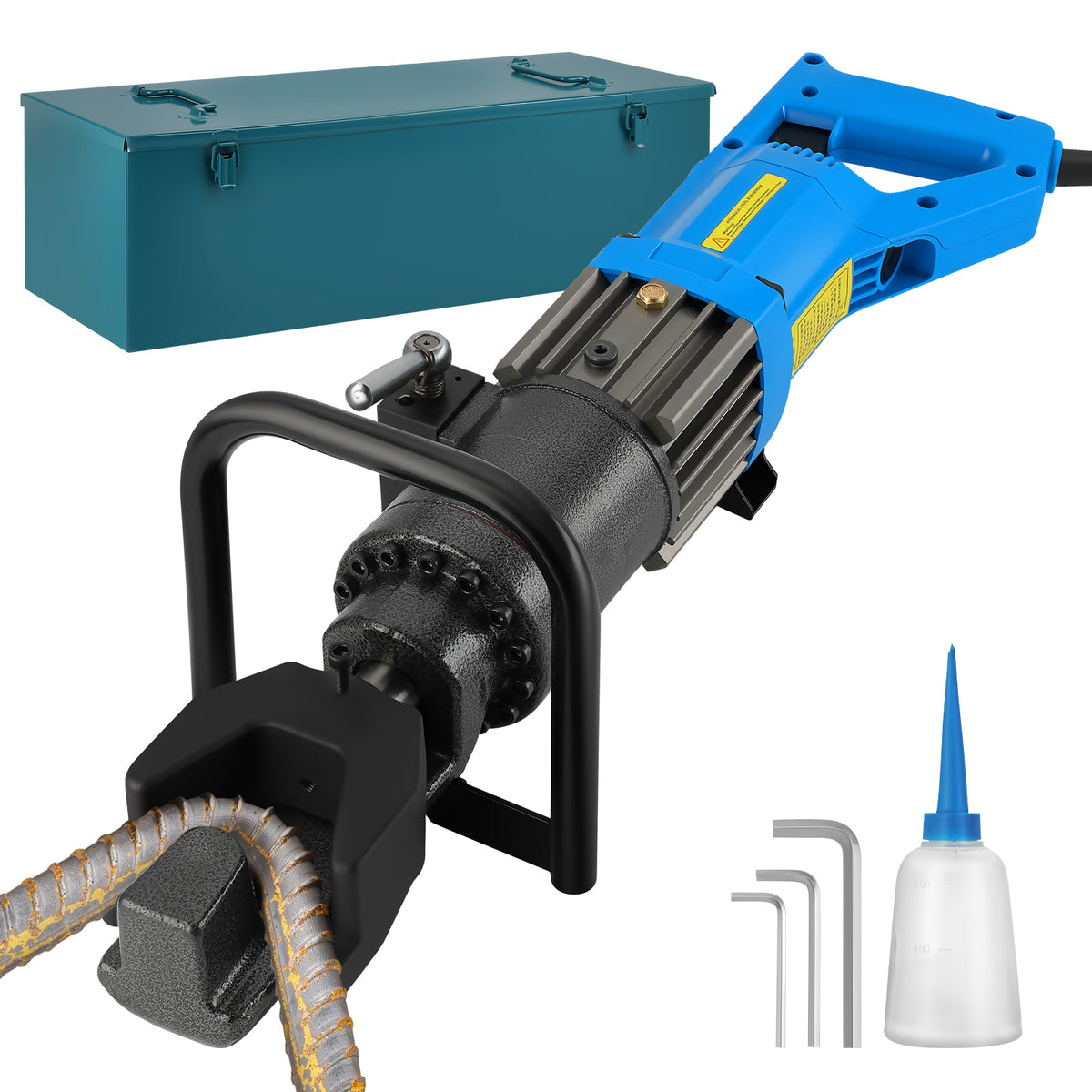 SHINEOFI 5/8" Electric Rebar Bender 1400W, Hydraulic Rebar Bending Machine 110V for 10-16mm Steel Bar 4-5s Fast Bending US Plug for Construction & Roadwork