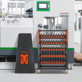 SHINEOFI CAT40 CNC Tool Cart ¨C 100 Capacity 5-Tier Rolling Cart with Wheels 40 Taper Tool Holder Mobile Organizer for Factory & Garage