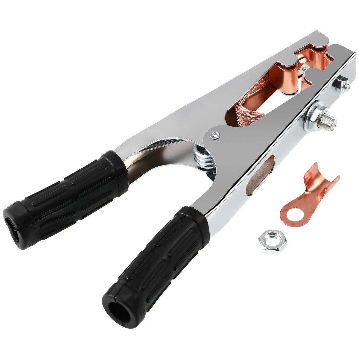 SHINEOFI Grounding Clamp Welder Ground Clamp Heavy Duty Welding Earth Clip for Manual Welder 800A Pure Copper Conductors