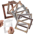 SHINEOFI 8pcs Removable Wall Stickers ¨C Picture Frame Decals for Living Room Bedroom Decor ¨C 2D Self-Adhesive Art for Home Decoration