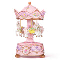 SHINEOFI Carousel Music Box ¨C Rotating Carousel Figurines Decor ¨C Twist-to-Play Decorative Music Box for Girls Room & Bedroom